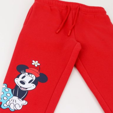 PANTALON DE BUZO NIÑA MINNIE MOUSE ROJO DISNEY - 3