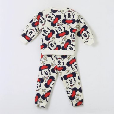 CONJUNTO BUZO NIÑA FULL PRINT MINNIE MOUSE BLANCO DISNEY - 2