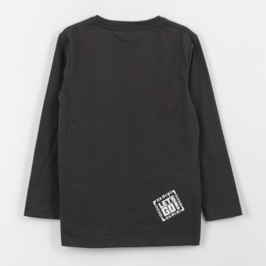 POLERA MANGA LARGA NIÑO DISEÑO LINEAL GRIS SONIC - 2