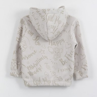 POLERON NIÑA HOODIE PRINT HAPPY SKYE GRIS PAW PATROL - 2
