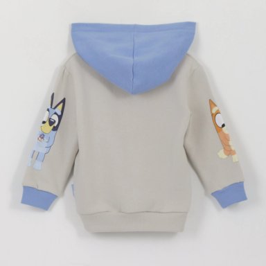 POLERON CON CIERRE NIÑO MANGA PRINT BEIGE BINGO & BLUEY - 2