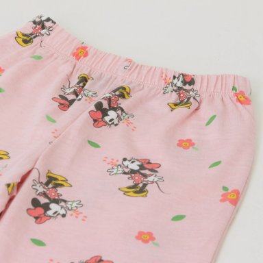 PIJAMA MANGA LARGA NIÑA MINNIE FLORES ROSADO DISNEY - 4