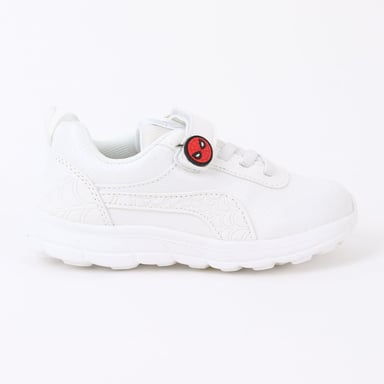 ZAPATILLA ESCOLAR NIÑO VELCRO SPIDERMAN WEB BLANCO MARVEL - 1