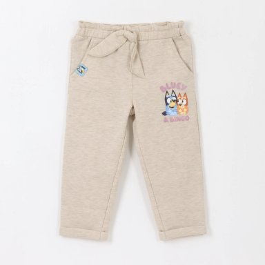 PANTALON DE BUZO NIÑA LAZO BEIGE BINGO & BLUEY - 1