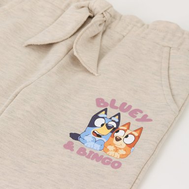 PANTALON DE BUZO NIÑA LAZO BEIGE BINGO & BLUEY - 3