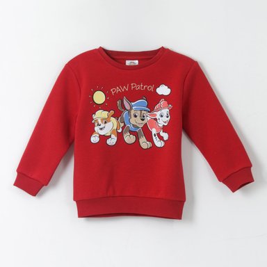 POLERON CERRADO NIÑO FRIENDS ROJO PAW PATROL - 1