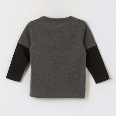 POLERA DOBLE MANGA NIÑO TEAM SPIDEY GRIS MARVEL - 2