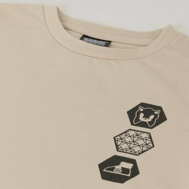 POLERA DOBLE MANGA NIÑO BACK PRINT BEIGE SONIC - 3