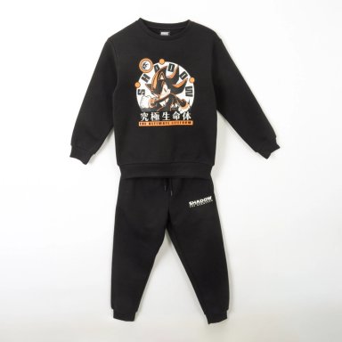 CONJUNTO BUZO NIÑO SHADOW NEGRO SONIC - 1