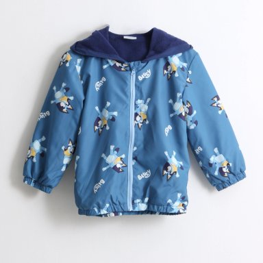 CORTAVIENTO NIÑO FULL PRINT OREJAS AZUL BLUEY - 1