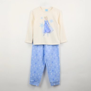 PIJAMA MANGA LARGA ELSA FROZEN BEIGE DISNEY - 1