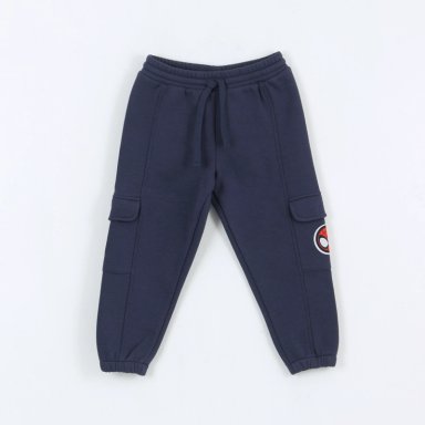 PANTALON DE BUZO NIÑO CARGO SPIDEY AZUL MARINO MARVEL - 1