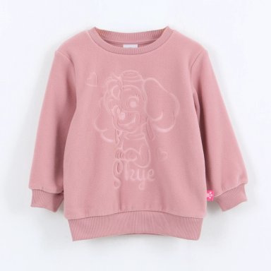 POLAR NIÑA DISEÑO FRONTAL LOGO ROSADO PAW PATROL - 1