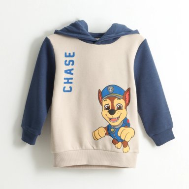POLERON CERRADO NIÑO HOODIE CHASE BEIGE PAW PATROL - 1