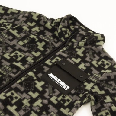 POLAR NIÑO FULL PRINT GRIS MINECRAFT - 3