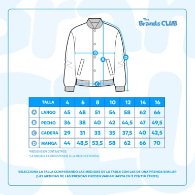 CHAQUETA NIÑA BOMBER COLLEGE LILO & STITCH CELESTE DISNEY - 4