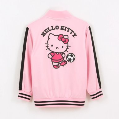 POLERON DEPORTIVO CIERRE NIÑA FUTBOL ROSADO HELLO KITTY - 2