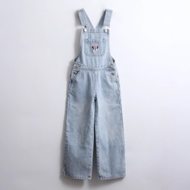 JARDINERA NIÑA DENIM MINNIE AZUL DISNEY - 1