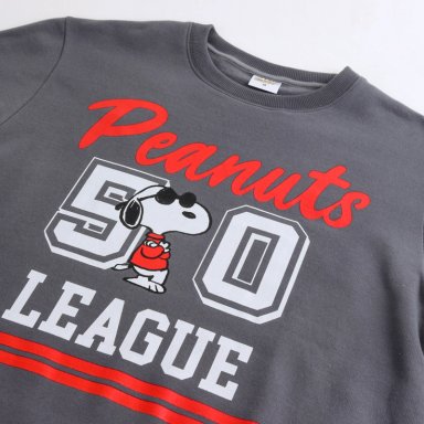 POLERON CERRADO HOMBRE PEANUTS 50 LEAGUE GRIS SNOOPY - 3
