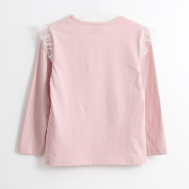 POLERA MANGA LARGA NIÑA VUELOS MINNIE GUIÑO ROSADO DISNEY - 2