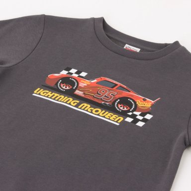POLERON CERRADO NIÑO RAYO MCQUEEN CARS GRIS DISNEY - 3