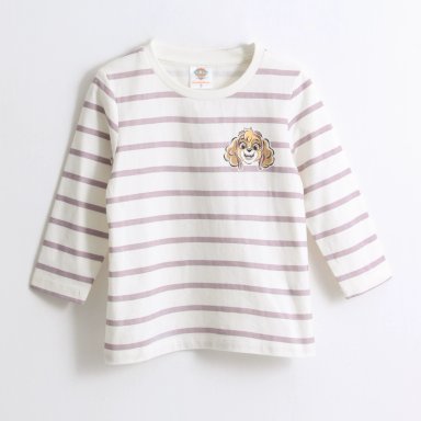 POLERA MANGA LARGA NIÑA RAYAS SKYE BLANCO PAW PATROL - 1