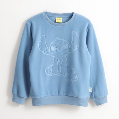 POLAR NIÑA DISEÑO FRONTAL LILO & STITCH CELESTE DISNEY - 1