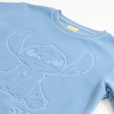 POLAR NIÑA DISEÑO FRONTAL LILO & STITCH CELESTE DISNEY - 3