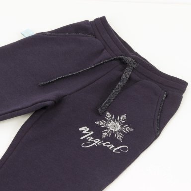 PANTALON DE BUZO NIÑA FROZEN AZUL MARINO DISNEY - 3