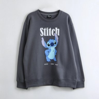 POLERON CERRADO MUJER LILO & STITCH NEGRO DISNEY - 3