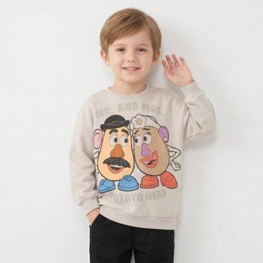 POLERON CERRADO NIÑA MR & MRS POTATO TOY STORY BEIGE DISNEY - 1