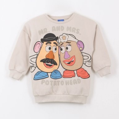POLERON CERRADO NIÑA MR & MRS POTATO TOY STORY BEIGE DISNEY - 2