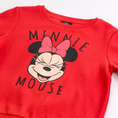 POLERON CERRADO NIÑA MINNIE SMILE ROJO DISNEY - 3