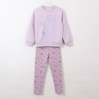 CONJUNTO NIÑA ELSA FROZEN LILA DISNEY - 1