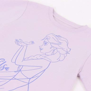 CONJUNTO NIÑA ELSA FROZEN LILA DISNEY - 3