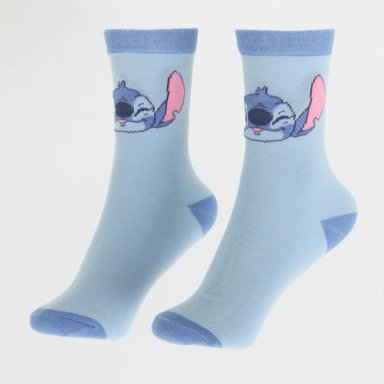 BIPACK CALCETINES NIÑA FULL PRINT LILO STITCH CELESTE DISNEY - 2
