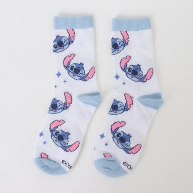 BIPACK CALCETINES NIÑA FULL PRINT LILO STITCH CELESTE DISNEY - 5