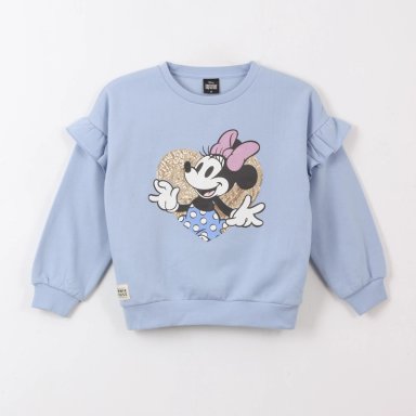 POLERON CERRADO NIÑA VUELOS MINNIE AZUL DISNEY - 1