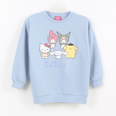 POLERON CERRADO NIÑA FRIENDS CELESTE HELLO KITTY - 1
