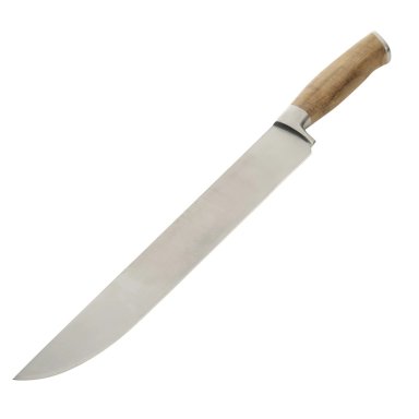 CUCHILLO CARNICERO WAYU MANGO DE MADERA ACACIA - 1