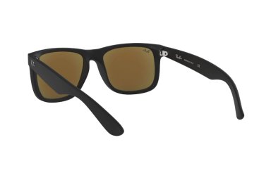 LENTES SOL RAY-BAN JUSTIN NEGRO ESPEJADOS - 6