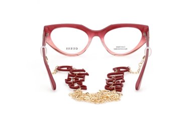 LENTES OPTICOS ROJO GUESS - 4