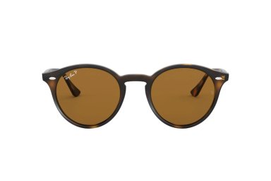 LENTES SOL RAY-BAN ROUND HAVANA POLARIZADOS - 1
