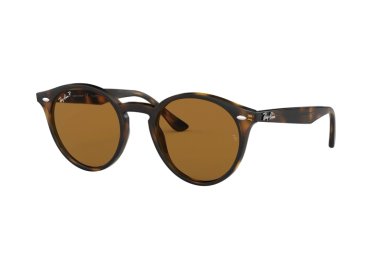 LENTES SOL RAY-BAN ROUND HAVANA POLARIZADOS - 2