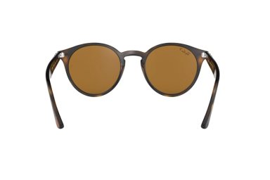 LENTES SOL RAY-BAN ROUND HAVANA POLARIZADOS - 4