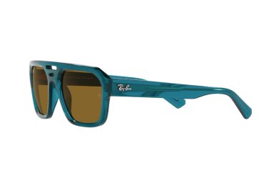 LENTES DE SOL CORRIGAN TRANSPARENT LIGHT BLUE POLARIZADOS BIO-BASED SUSTENTABLE RAY-BAN - 3