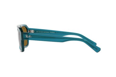 LENTES DE SOL CORRIGAN TRANSPARENT LIGHT BLUE POLARIZADOS BIO-BASED SUSTENTABLE RAY-BAN - 4