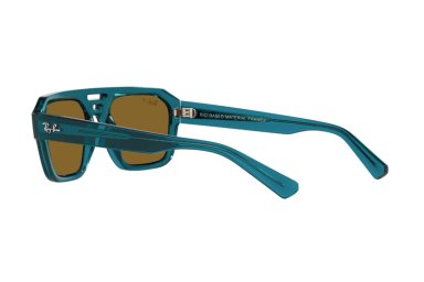 LENTES DE SOL CORRIGAN TRANSPARENT LIGHT BLUE POLARIZADOS BIO-BASED SUSTENTABLE RAY-BAN - 5