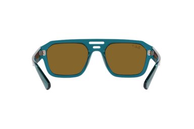 LENTES DE SOL CORRIGAN TRANSPARENT LIGHT BLUE POLARIZADOS BIO-BASED SUSTENTABLE RAY-BAN - 7