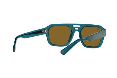 LENTES DE SOL CORRIGAN TRANSPARENT LIGHT BLUE POLARIZADOS BIO-BASED SUSTENTABLE RAY-BAN - 8
